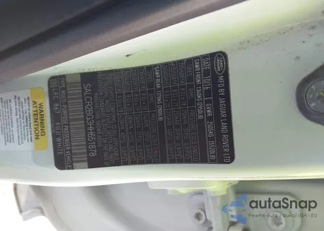 2017 Land Rover Discovery Sport Hse from USA, damaged, VIN SALCR2BG3HH651878